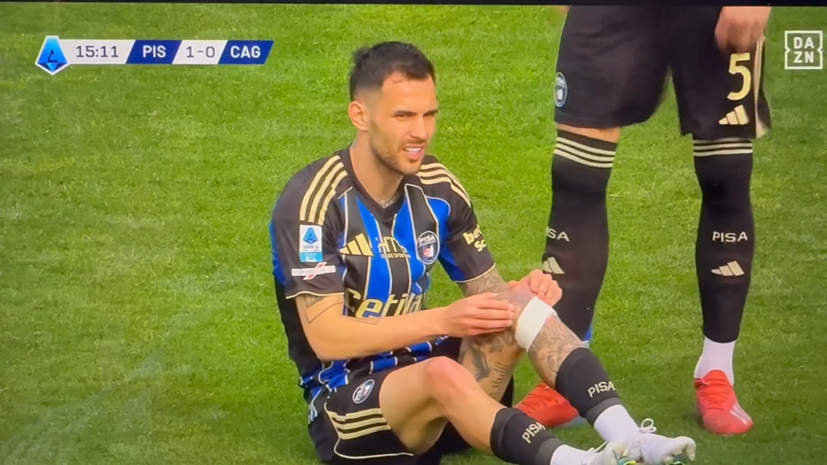 Marius Marin s-a accidentat în Pisa - Cagliari