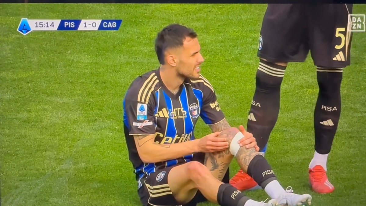 Marius Marin s-a accidentat în Pisa - Cagliari