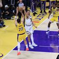 Luka Doncic, vedeta lui Los Angeles Lakers, înălțându-se pentru coșul victoriei împotriva lui Denver Nuggets/Foto: Imago Images