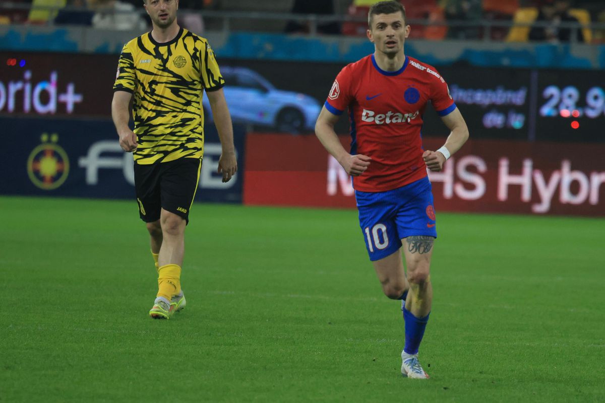 OUT după 28 de minute » Nu a rezistat nici măcar o repriză la debutul lui Mirel Rădoi la FCSB