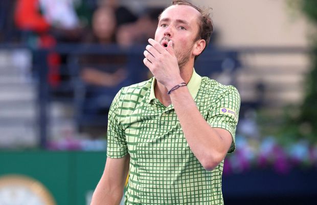 Daniil Medvedev a produs surpriza la Indian Wells și regretă trecutul: „Mă înnebunea, rupeam rachete”