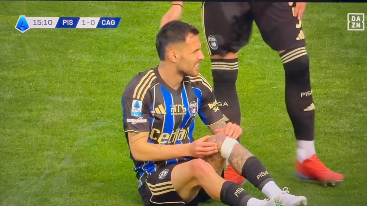 Marius Marin s-a accidentat în Pisa - Cagliari