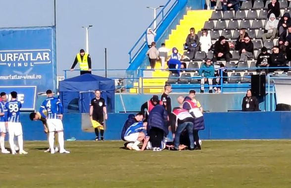 Fractură de tibie! Accidentare gravă în Farul - Petrolul