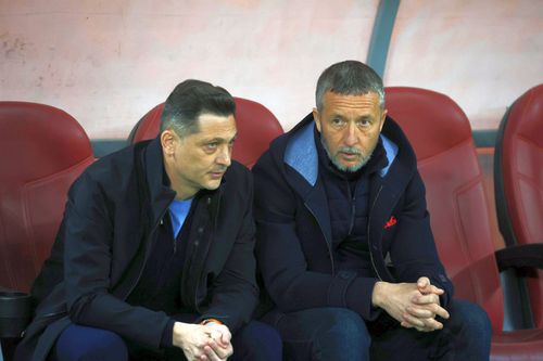 Mihai Stoica și Mirel Rădoi, la FCSB - Metaloglobus/ foto: Ionuț Iordache (GSP)