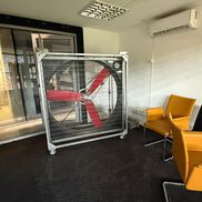 Au adus ventilatorul în studio-ul de la Arena Națională/ FOTO: Gazeta Sporturilor