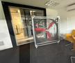 Au adus ventilatorul în studio-ul de la Arena Națională/ FOTO: Gazeta Sporturilor