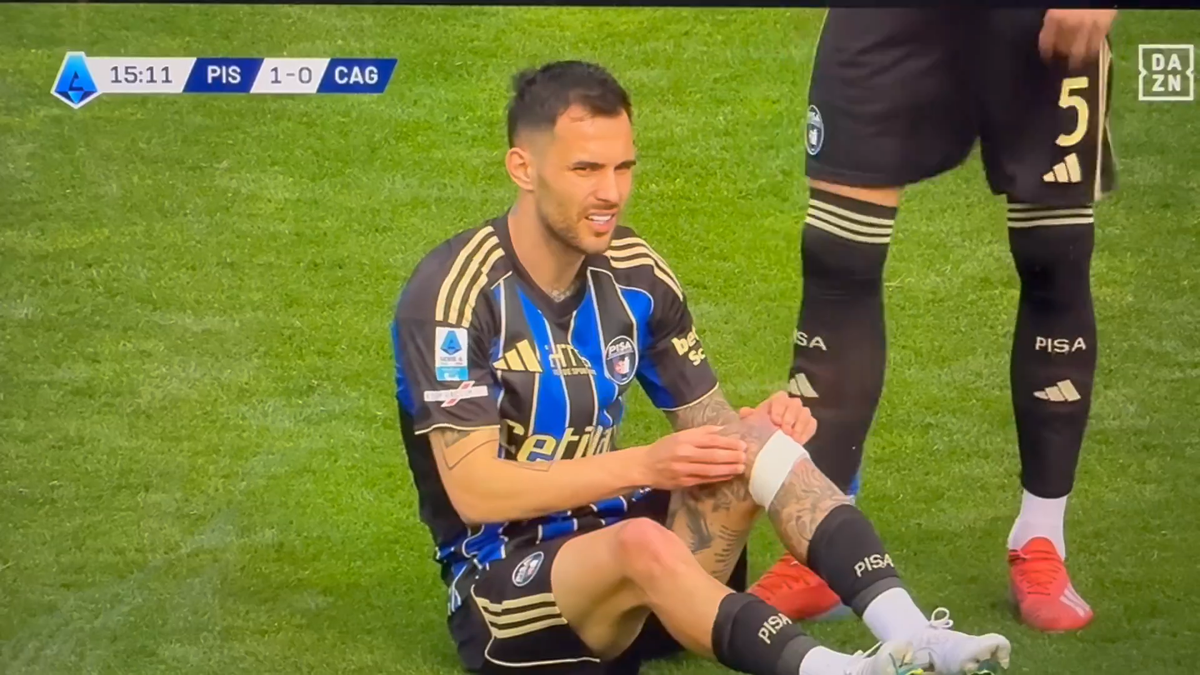 Marius Marin s-a accidentat în Pisa - Cagliari