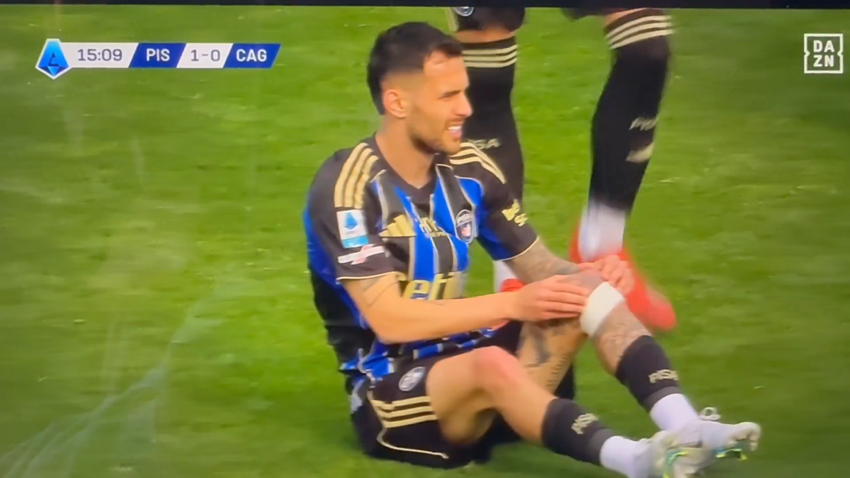 Marius Marin s-a accidentat în Pisa - Cagliari