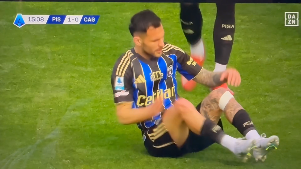 Marius Marin s-a accidentat în Pisa - Cagliari