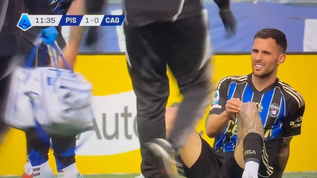 Marius Marin s-a accidentat în Pisa - Cagliari