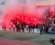 Fanii lui U Cluj, la antrenamentul echipei înainte de derby-ul cu CFR Cluj// foto: Facebook @U Cluj Fans