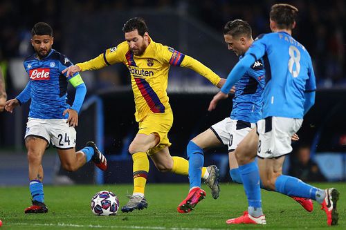 Barcelona și Napoli au remizat, 1-1, în turul optimilor Champions League // FOTO: Guliver/GettyImages