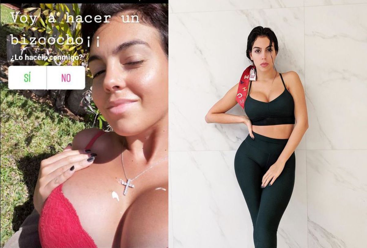 GALERIE FOTO. Georgina Rodriguez, senzațională în izolare » Iubita lui Ronaldo s-a pozat doar în sutien