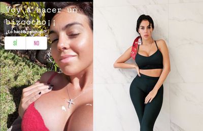 GALERIE FOTO. Georgina Rodriguez, senzațională în izolare » Iubita lui Ronaldo s-a pozat doar în sutien