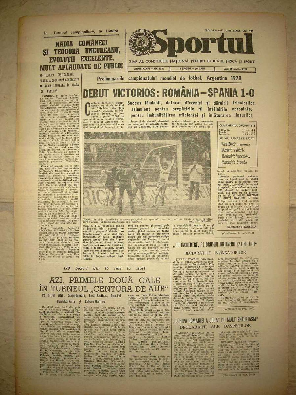 RETRO GSP. VIDEO 16 aprilie, ziua marilor rezultate în fotbalul românesc: Anderlecht, Italia, Spania, Grecia