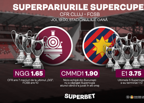 Bucură-te de cele mai valoroase trofee pentru pariori: SuperBiletele! Câte pariuri „verzi” prinzi în SuperCupă?