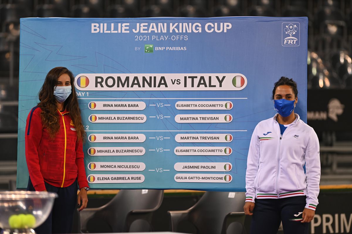 S-au stabilit meciurile din „Billie Jean King Cup”! Irina Bara deschide vineri duelul cu Italia