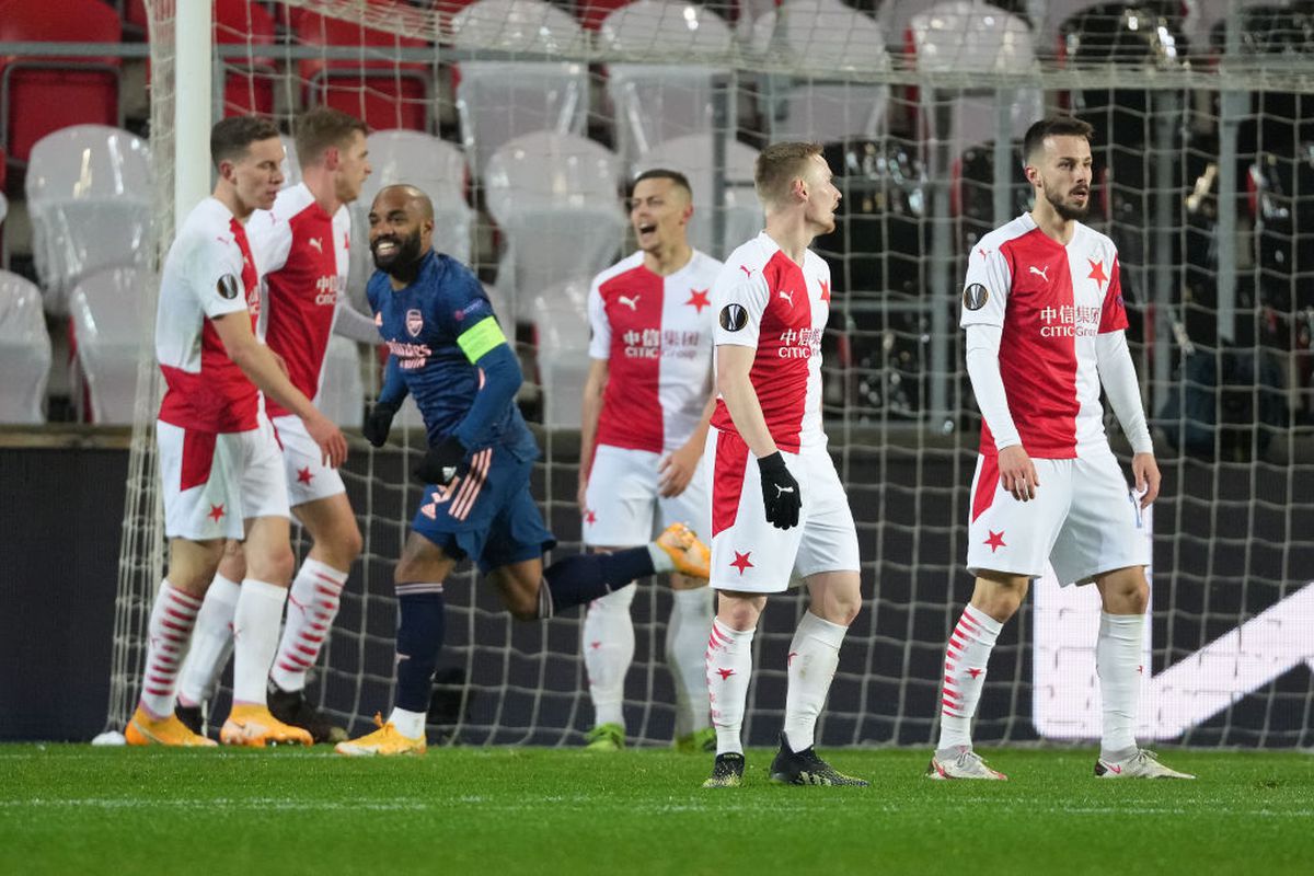 Arsenal a zdrobit Slavia lui Stanciu și se pregătește pentru șocul din semifinalele Europa League: se duelează cu fostul antrenor