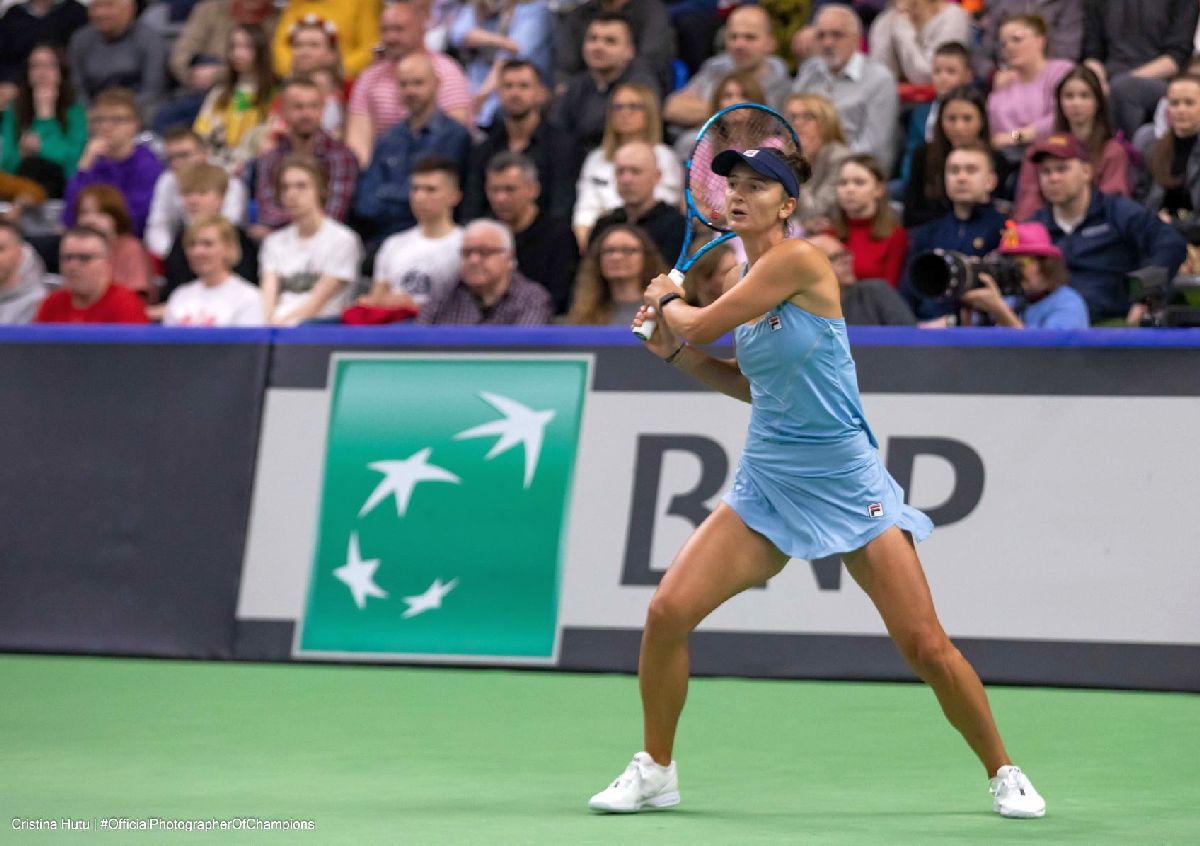 Polonia - România, în Billie Jean King Cup / Imagini spectaculoase surprinse în sala din Radom