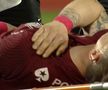 Accidentare Deac în CFR Cluj - Sepsi 2-1. Foto: captură Prima Sport