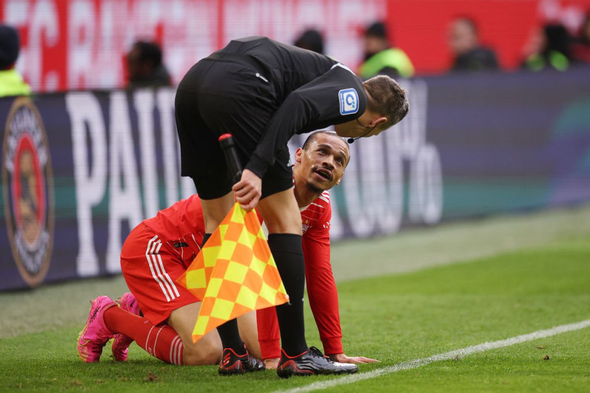 Leroy Sane, buză umflată la Bayern - Hoffenheim / FOTO: GettyImages