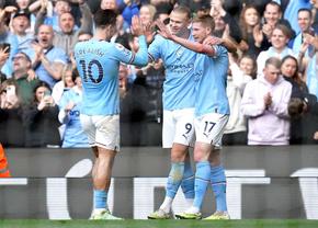 Manchester City îi suflă în ceafă lui Arsenal » Victorie fără emoții cu Leicester + Haaland a egalat recordul incredibil al lui Salah și mai are 8 meciuri!