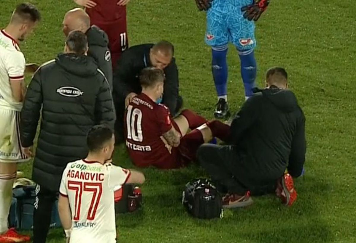CFR Cluj, probleme înaintea derby-ului de titlu cu Farul: „A fost dus la spital, se pare că e grav”