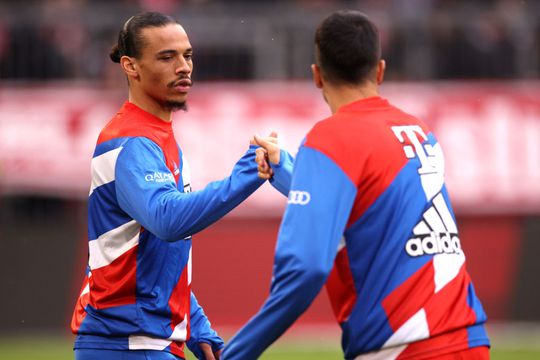 Leroy Sane (27 de ani) a apărut cu buza vânătă la meciul dintre Bayern Munchen și Hoffenheim, scor 1-1.