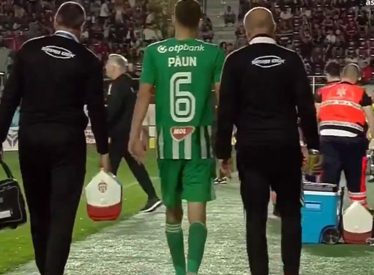 Nicolae Păun, accidentare în Sepsi - Rapid