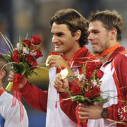 Roger Federer și Stan Wawrinka la Jocurile Olimpice de la Beijing, când s-au impus la dublu FOTO Imago Images