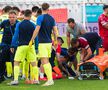 Luca Mihai (20 de ani), mijlocașul central de la Poli Iași, a suferit o accidentare groaznică în eșecul echipei lui de pe terenul lui Dinamo, scor 0-1, în runda cu numărul #4 din play-out-ul din Superliga FOTO: Ionuţ Iordache (gsp.ro)