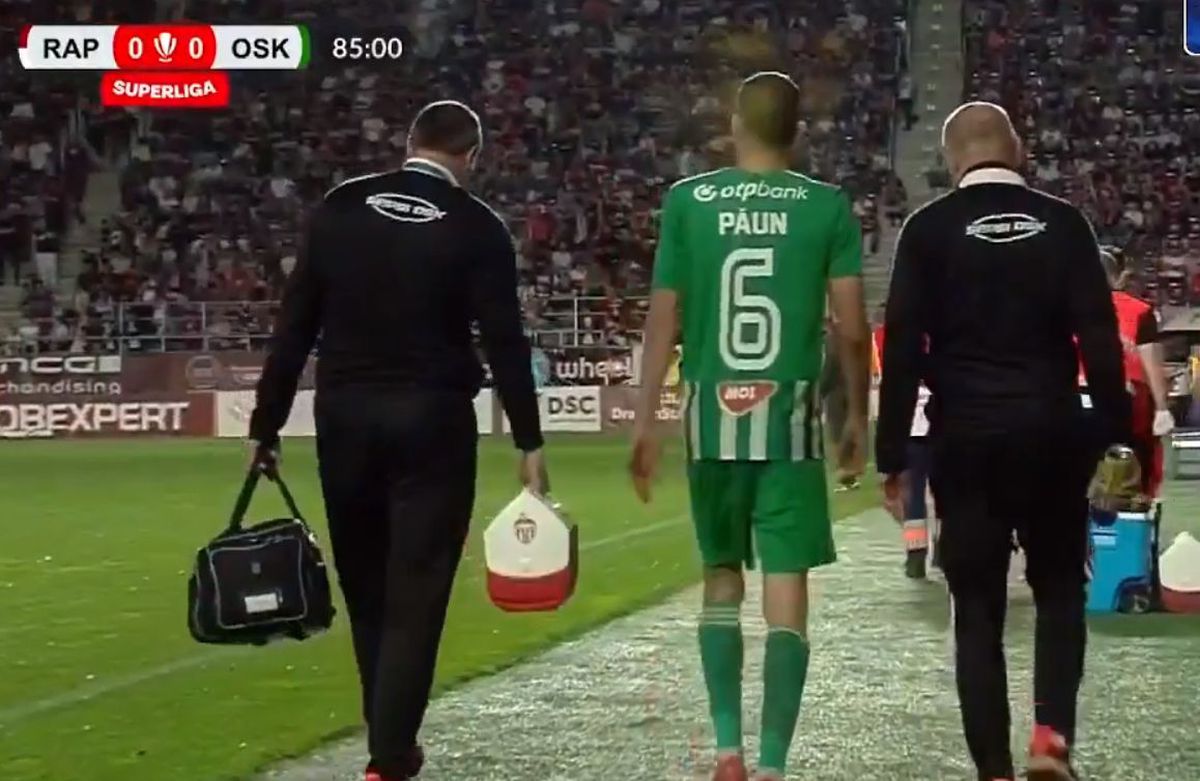 Nicolae Păun, accidentare în Sepsi - Rapid