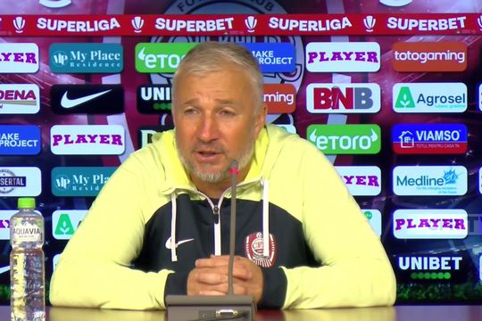 Dan Petrescu, la conferința de presă de după CFR Cluj - Rapid 1-1