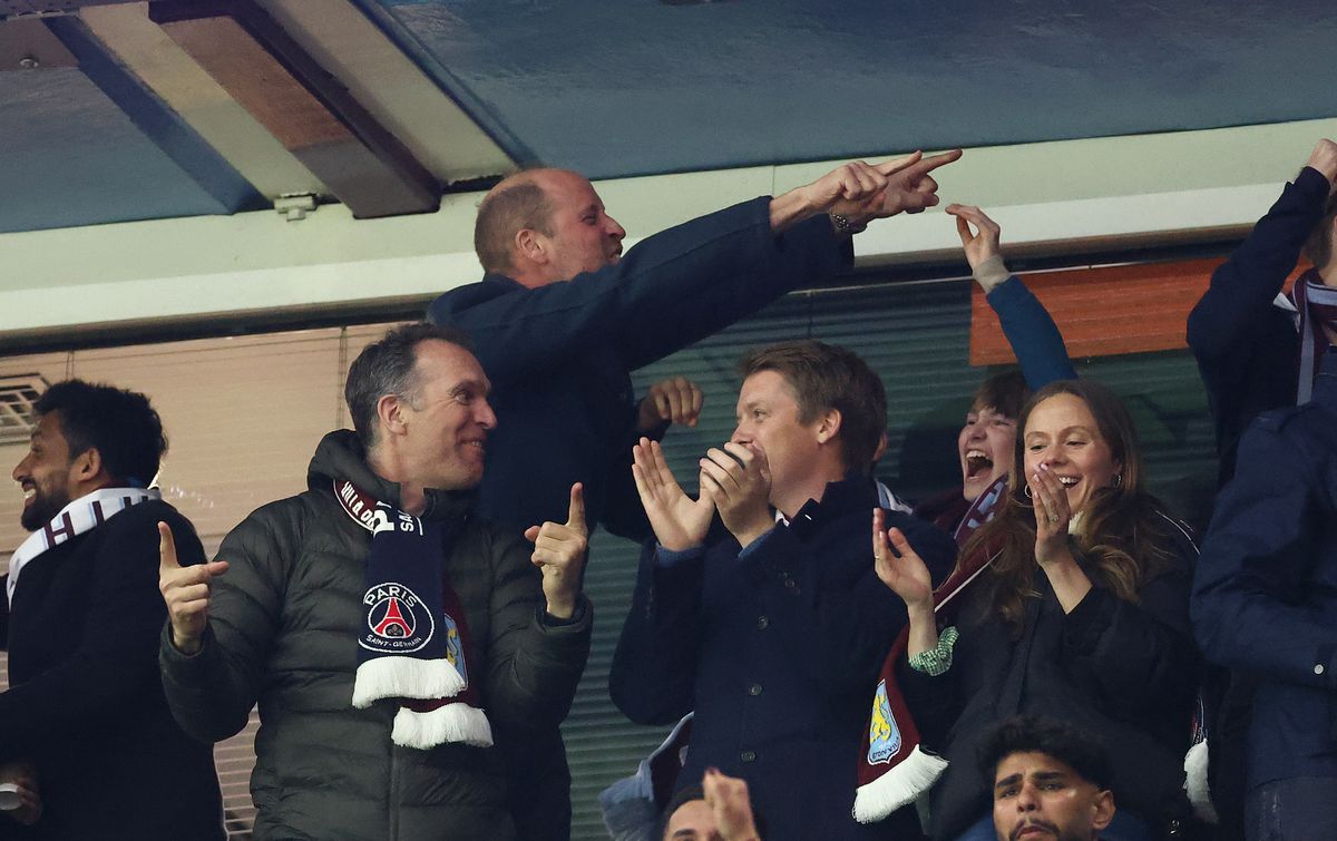 Cum a fost surprins Prințul William la golurile fabuloase ale lui Aston Villa, la returul cu PSG