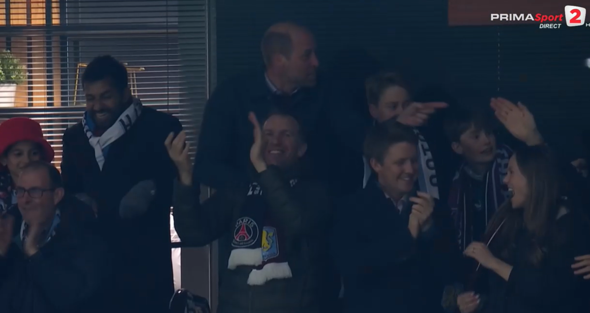 Cum a fost surprins Prințul William la golurile fabuloase ale lui Aston Villa, la returul cu PSG