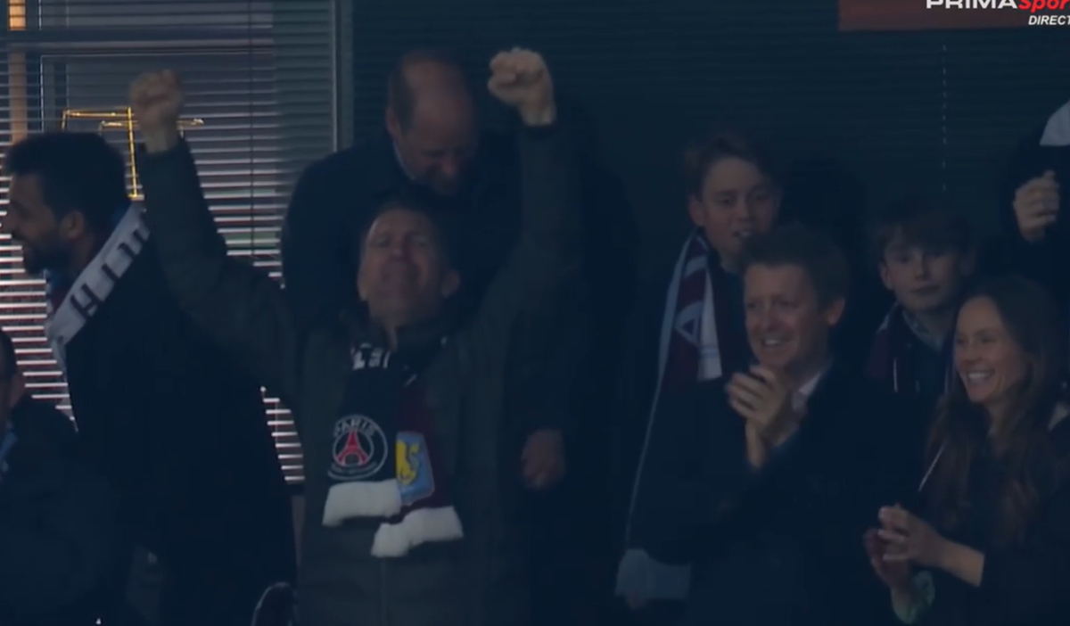 Cum a fost surprins Prințul William la golurile fabuloase ale lui Aston Villa, la returul cu PSG