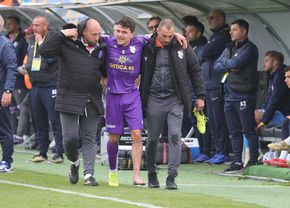 Acidentare horror în FC Voluntari - FC Argeș » Yanis Pîrvu a fost scos pe brațe