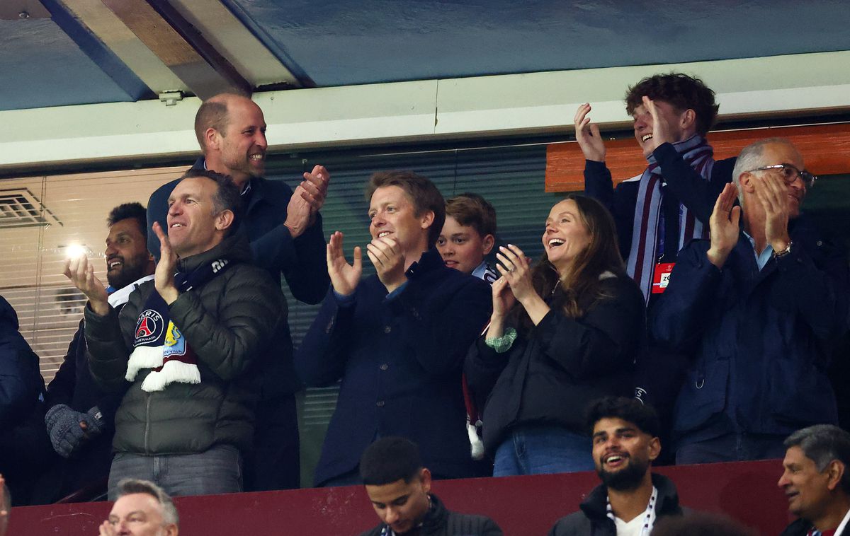 Prințul William la Aston Villa - PSG