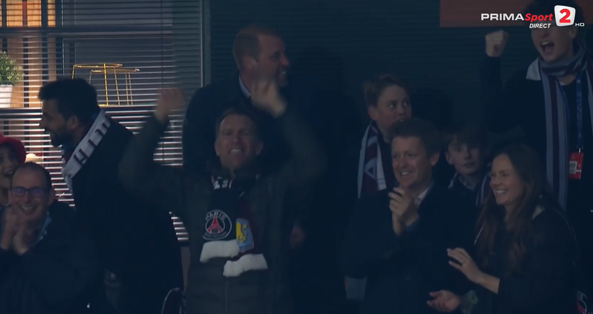 Cum a fost surprins Prințul William la golurile fabuloase ale lui Aston Villa, la returul cu PSG
