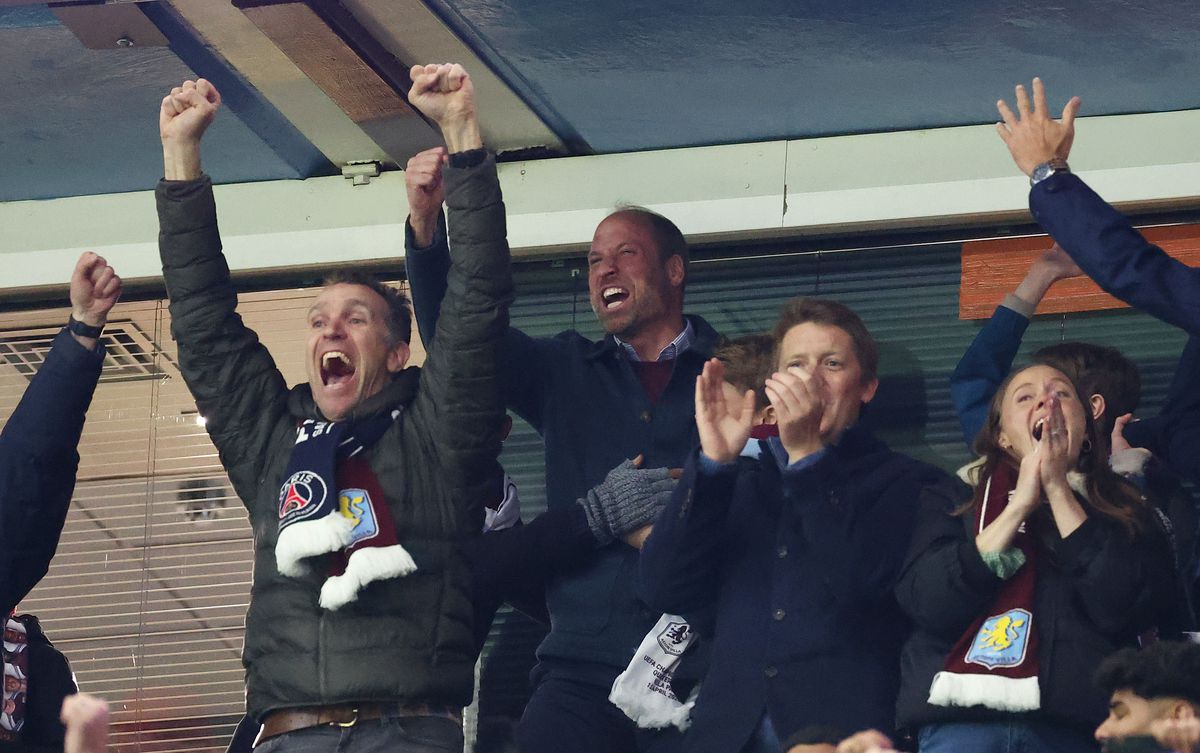 Prințul William la Aston Villa - PSG