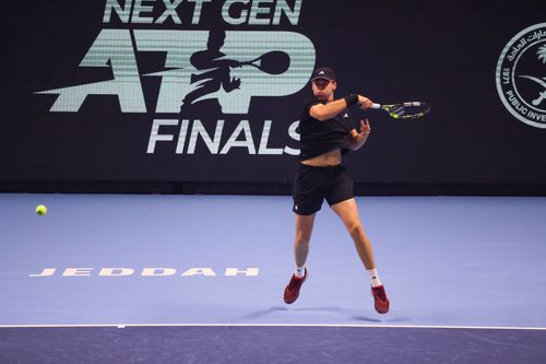 Alex Michaelsen, semifinalist la Next Gen Finals 2024, în acțiune la Jeddah Foto: Imago Images