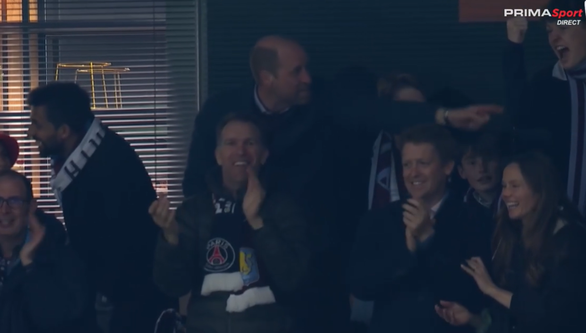 Cum a fost surprins Prințul William la golurile fabuloase ale lui Aston Villa, la returul cu PSG