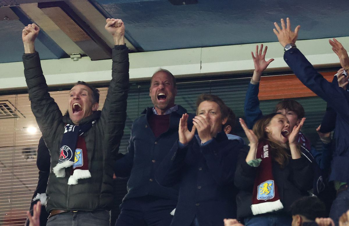 Cum a fost surprins Prințul William la golurile fabuloase ale lui Aston Villa, la returul cu PSG