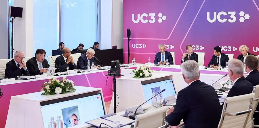 Reuniune între reprezentanții UC3 și șefii de la UEFA, în frunte cu președintele Aleksander Ceferin UEFA sparge banca: 40% mai mulți bani cluburilor! » Alt miliard de la sponsori + Schimbare istorică în 2027