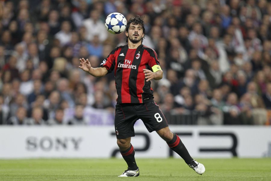 Gattuso, jucând pentru AC Milan // foto: Imago Images Verdict nemilos dat de Cornel Dinu: „A fost un jucător limitat, nu putea decât să fie limitat ca antrenor!”