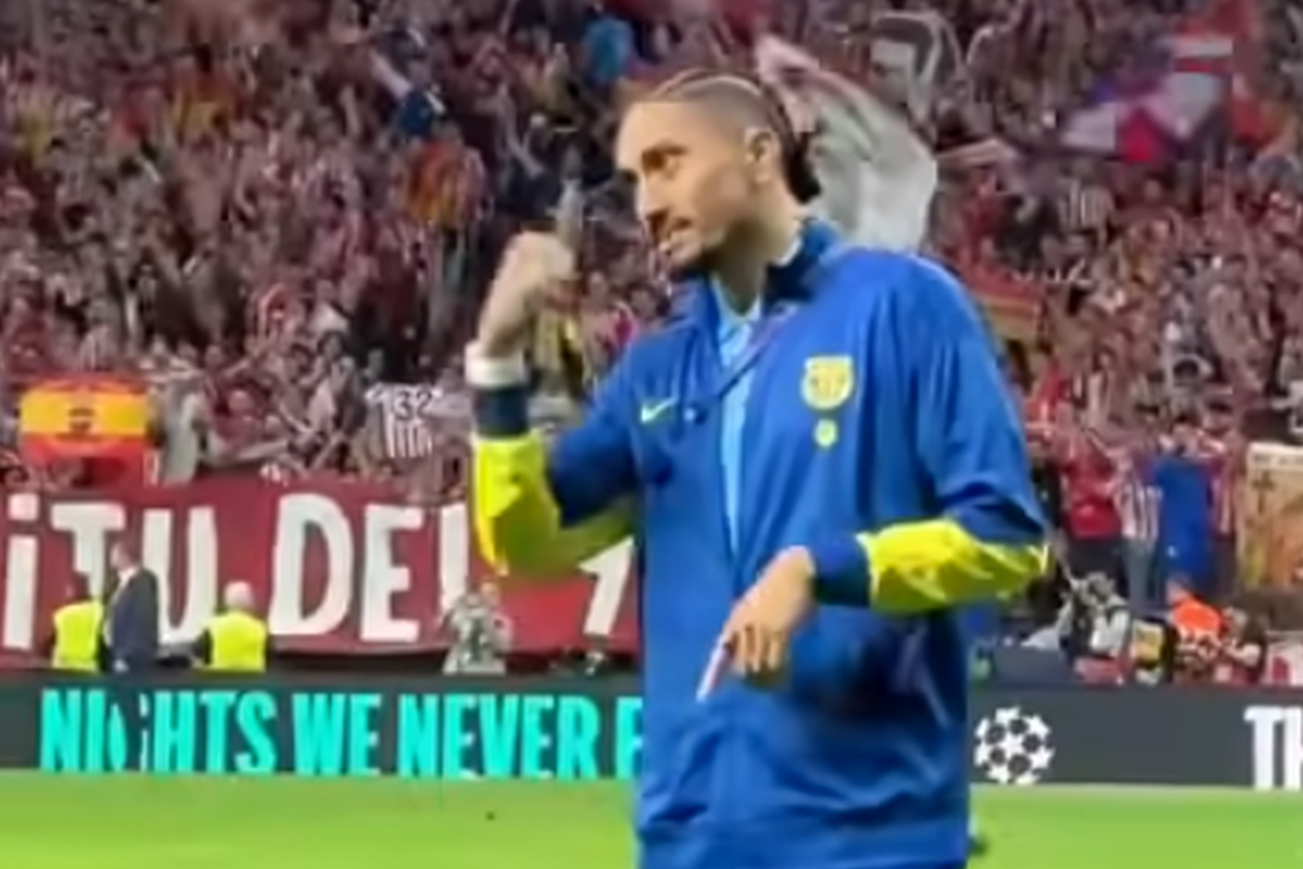Raphinha, gest după Atletico Madrid - Barcelona