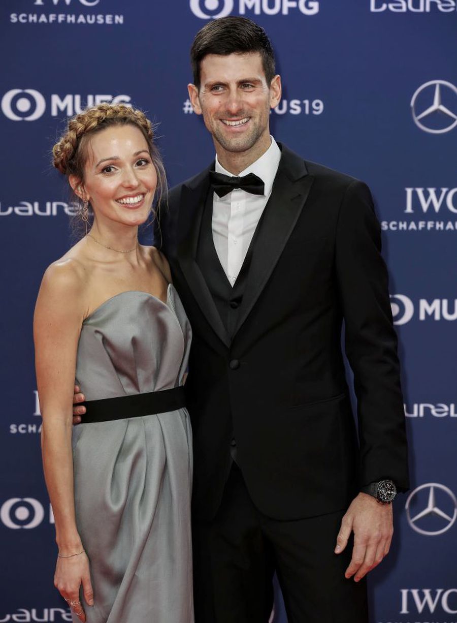 Novaj Djokovic și soția lui, Jelena, la un eveniment monden Foto Hepta