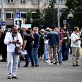 Imagini de la protestul anti-COVID19 din Piața Victoriei