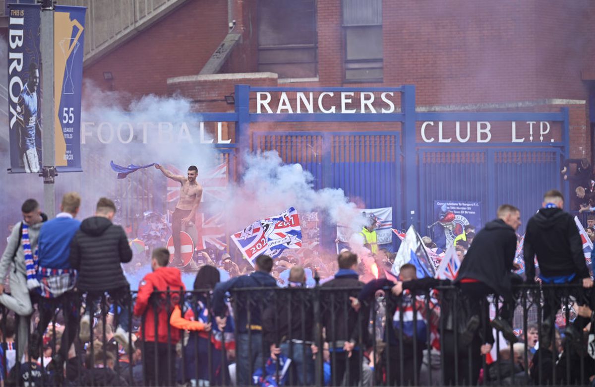 Rangers, campioană! Fanii au ieșit pe stradă