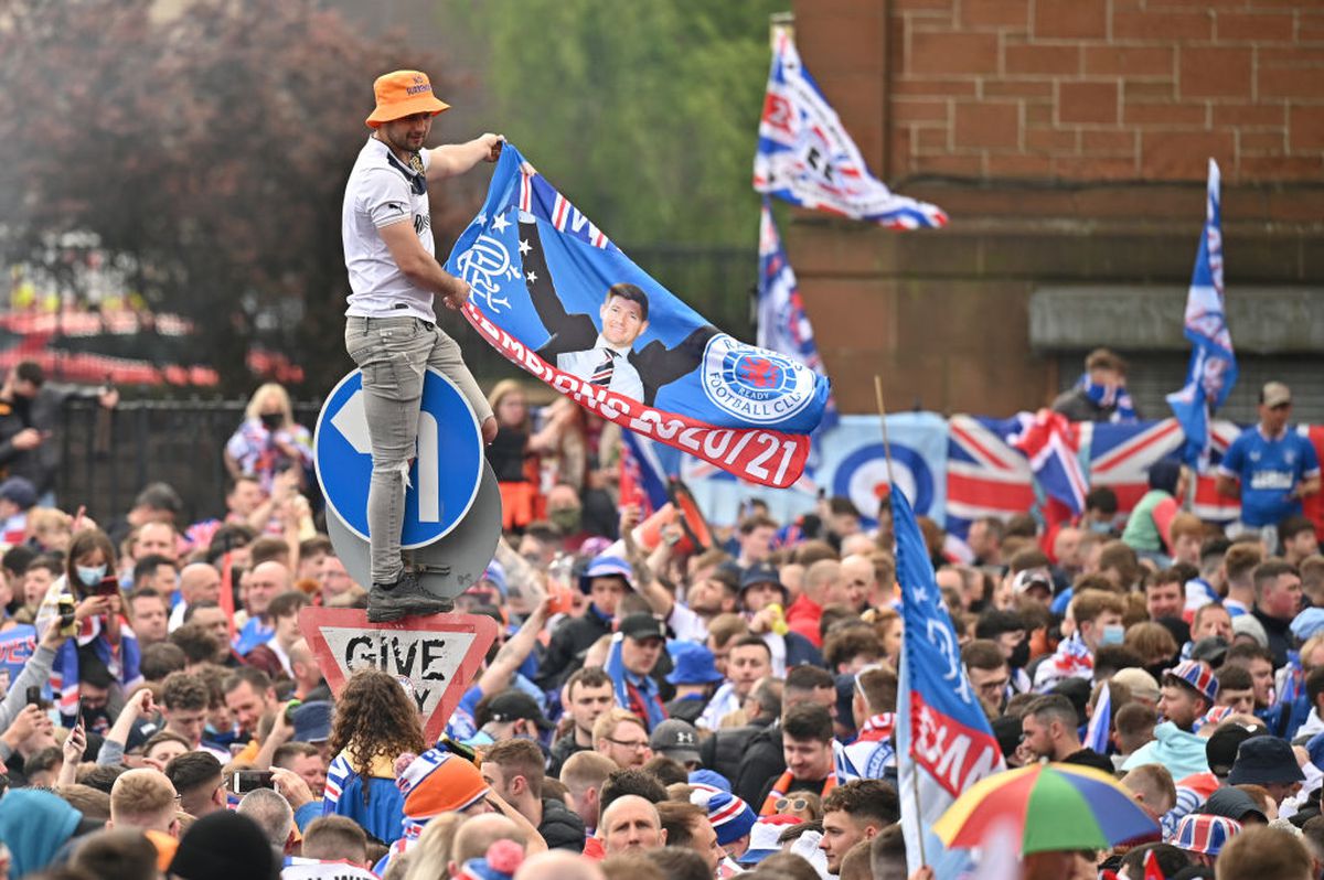 Rangers, campioană! Fanii au ieșit pe stradă